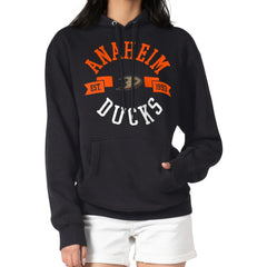 Anaheim Ducks G-III 4Her by Carl Banks Women's City Graphic Fleece Pullover Hoodie - Black Hoodies