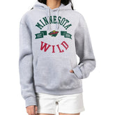 Minnesota Wild G-III 4Her by Carl Banks Women's City Graphic Fleece Pullover Hoodie - Heather Gray Hoodies