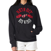 Detroit Red Wings G-III 4Her by Carl Banks Women's City Graphic Fleece Pullover Hoodie - Black Hoodies
