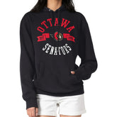 Ottawa Senators G-III 4Her by Carl Banks Women's City Graphic Fleece Pullover Hoodie - Black Hoodies