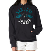 San Jose Sharks G-III 4Her by Carl Banks Women's City Graphic Fleece Pullover Hoodie - Black Hoodies