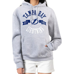 Tampa Bay Lightning G-III 4Her by Carl Banks Women's City Graphic Fleece Pullover Hoodie - Heather Gray Hoodies