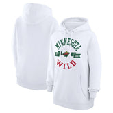 Minnesota Wild G-III 4Her by Carl Banks Women's City Graphic Fleece Pullover Hoodie - White Hoodies
