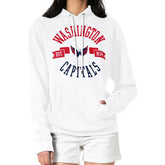Washington Capitals G-III 4Her by Carl Banks Women's City Graphic Fleece Pullover Hoodie - White Hoodies