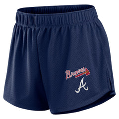 Atlanta Braves Women's Mesh Shorts Navy
