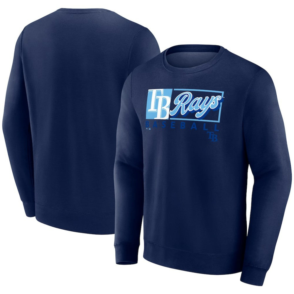Tampa Bay Rays Focus Fleece Pullover Sweatshirt Navy