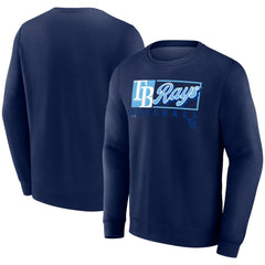 Tampa Bay Rays Focus Fleece Pullover Sweatshirt Navy