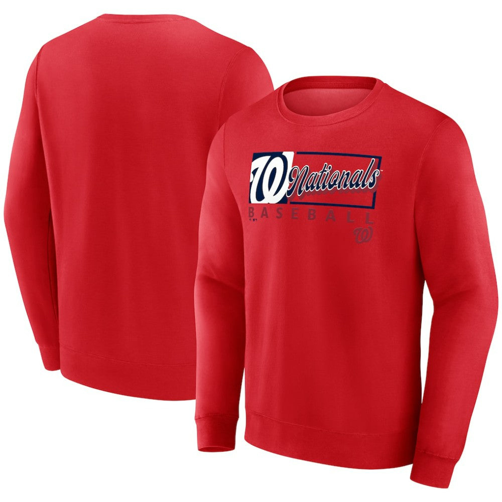 Washington Nationals Focus Fleece Pullover Sweatshirt Red