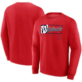 Washington Nationals Focus Fleece Pullover Sweatshirt Red