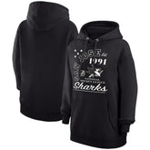 San Jose Sharks Starter Arch City Team Graphic Fleece Pullover Hoodie - Black Hoodies