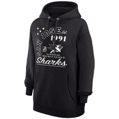 San Jose Sharks Starter Arch City Team Graphic Fleece Pullover Hoodie - Black Hoodies