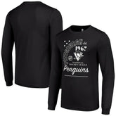 Pittsburgh Penguins Starter Arch City Theme Graphic Long Sleeve T-Shirt - Black T-shirts