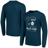 Toronto Maple Leafs Starter Arch City Theme Graphic Long Sleeve T-Shirt - Navy T-shirts