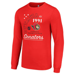 Ottawa Senators Starter Arch City Theme Graphic Long Sleeve T-Shirt - Red T-shirts