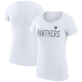 Florida Panthers G-III 4Her by Carl Banks Women's Super-Slim Fit Lightweight Dot Print Team T-Shirt - White T-shirts