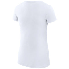 San Jose Sharks G-III 4Her by Carl Banks Women's Super-Slim Fit Lightweight Dot Print Team T-Shirt - White T-shirts