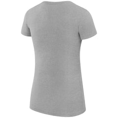 Colorado Avalanche G-III 4Her by Carl Banks Women's Super-Slim Fit Lightweight Dot Print Team T-Shirt - Heather Gray T-shirts