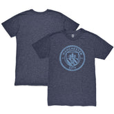 Manchester City Color Crest Twisted Tri-Blend T-Shirt Discount - Heather Navy