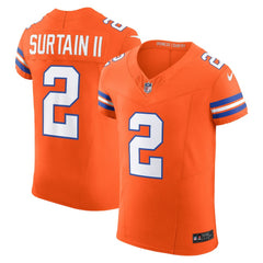 Patrick Surtain II Denver Broncos Vapor F.U.S.E. Elite Jersey Vapor F.U.S.E. Elite Jersey - Orange for sale