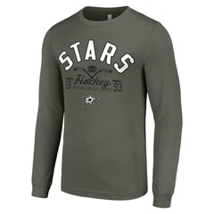 Dallas Stars Starter Puck Long Sleeve T-Shirt - Green T-shirts