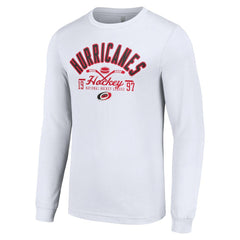 Carolina Hurricanes Starter Puck Long Sleeve T-Shirt - White T-shirts