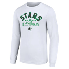 Dallas Stars Starter Puck Long Sleeve T-Shirt - White T-shirts