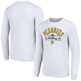 Pittsburgh Penguins Starter Puck Long Sleeve T-Shirt - White T-shirts