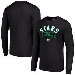 Dallas Stars Starter Puck Long Sleeve T-Shirt - Black T-shirts