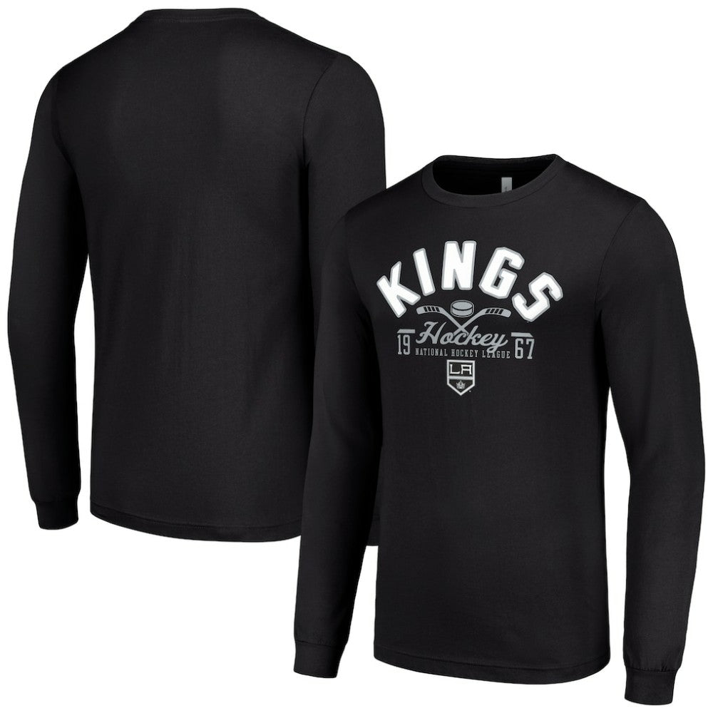 Los Angeles Kings Starter Puck Long Sleeve T-Shirt - Black T-shirts