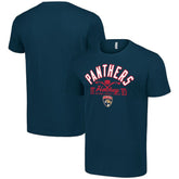 Florida Panthers Starter Half Puck T-Shirt - Navy T-shirts