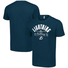 Tampa Bay Lightning Starter Half Puck T-Shirt - Navy T-shirts