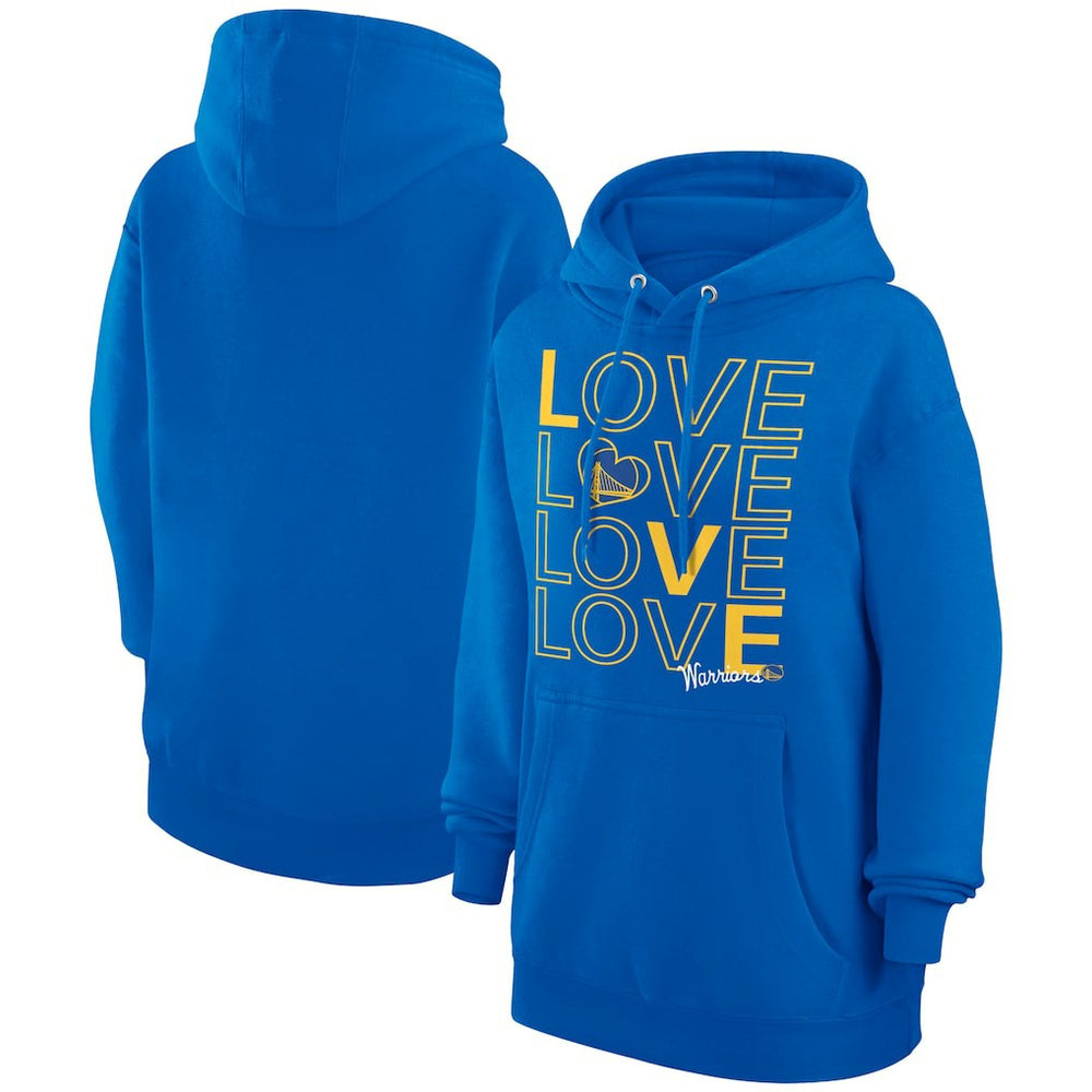 Golden State Warriors G-III 4Her by Carl Banks Women's Basketball Love Fleece Pullover Hoodie sale - Royal cheap