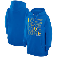 Golden State Warriors G-III 4Her by Carl Banks Women's Basketball Love Fleece Pullover Hoodie sale - Royal cheap