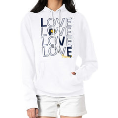 Indiana Pacers G-III 4Her by Carl Banks Women's Basketball Love Fleece Pullover Hoodie - White outlet