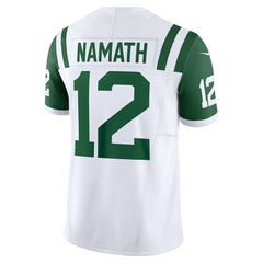 Joe Namath New York Jets Classic Alternate Vapor F.U.S.E. Retired Player Limited Jersey - White sale