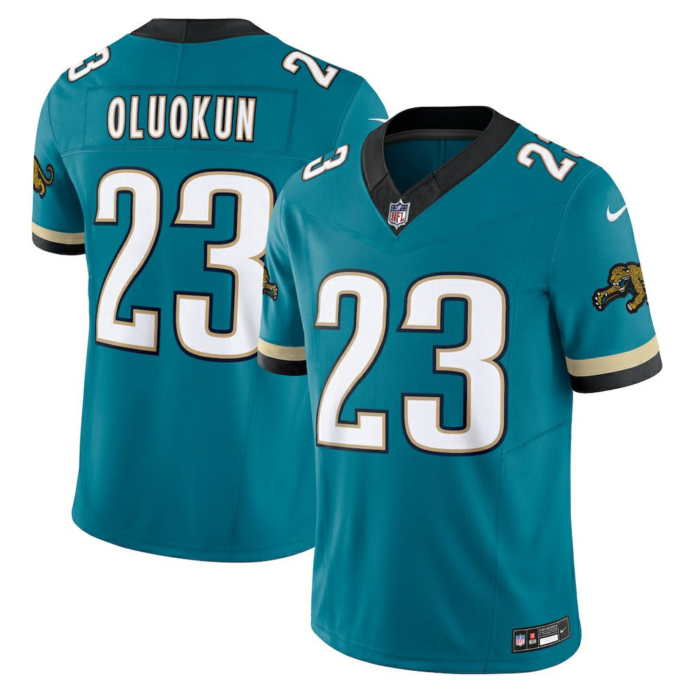Foye Oluokun Jacksonville Jaguars Prowler Throwback Vapor F.U.S.E. Limited Jersey - Teal on sale
