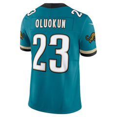 Foye Oluokun Jacksonville Jaguars Prowler Throwback Vapor F.U.S.E. Limited Jersey - Teal on sale