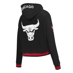 Chicago Bulls Pro Standard Women's 2023/24 City Edition Cropped Pullover Hoodie - Black cheap