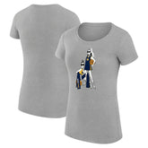 Indiana Pacers G-III 4Her by Carl Banks Women's Super-Slim Fit Lightweight Basketball Girls T-Shirt - Heather Gray outlet