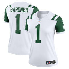 Ahmad Sauce Gardner New York Jets Women's Alternate Legend Player Performance Top - Classic Alternate White for sale