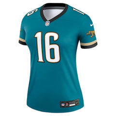 Trevor Lawrence Jacksonville Jaguars Women's Alternate Legend Player Performance Top - Prowler Throwback Teal on sale