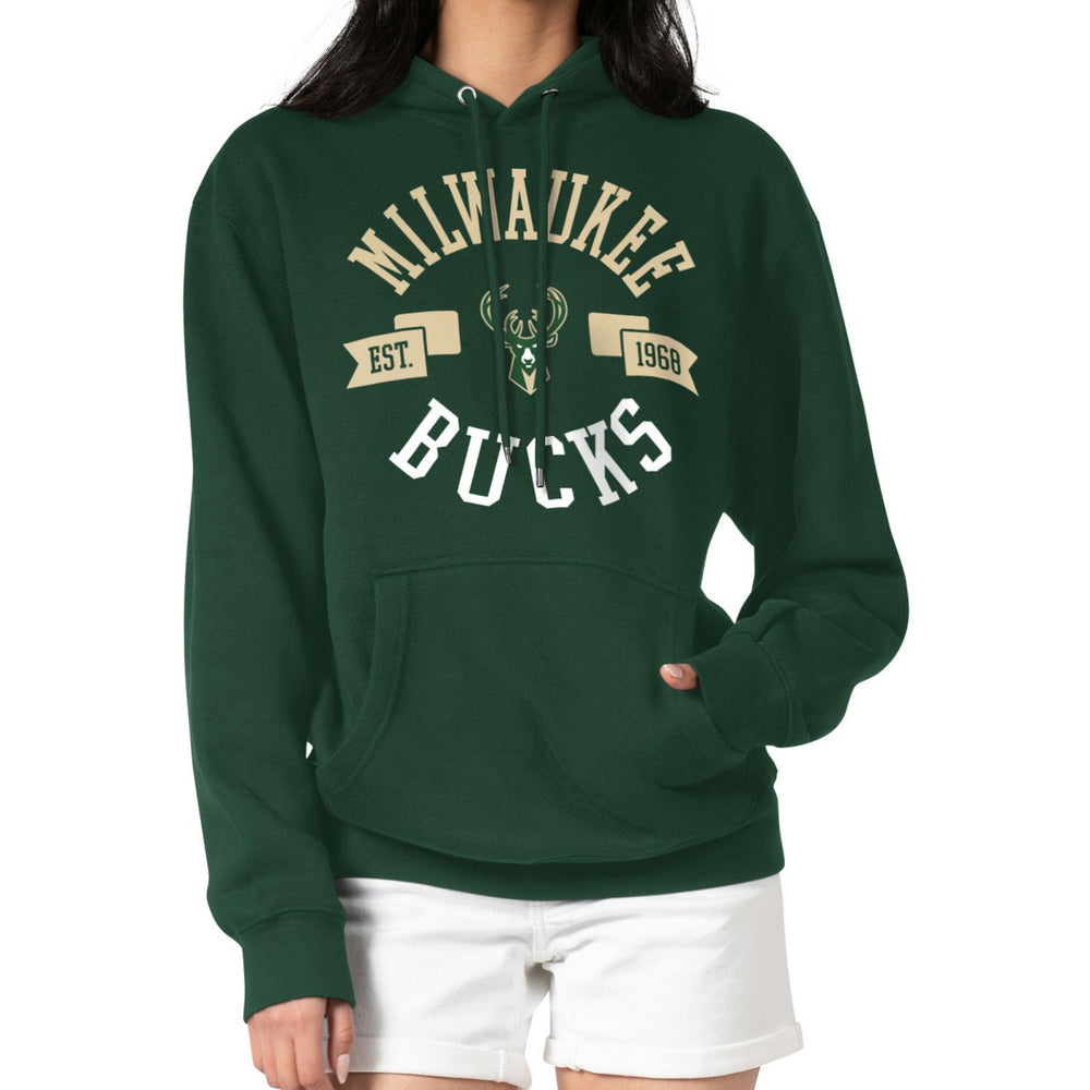 Milwaukee Bucks G-III 4Her by Carl Banks Women's City Pullover Hoodie - Green sale