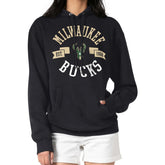Milwaukee Bucks G-III 4Her by Carl Banks Women's City Pullover Hoodie - Black on sale