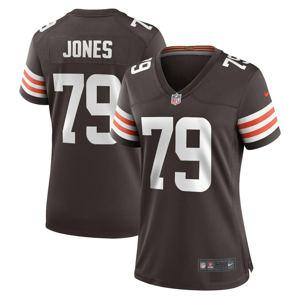 Dawand Jones Cleveland Browns Women's Team Game Jersey - Brown outlet