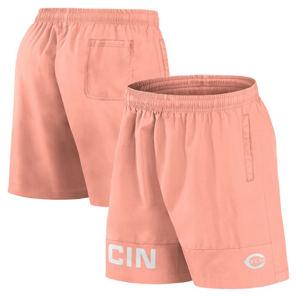 Cincinnati Reds Elements Swim Shorts Coral