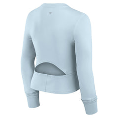Houston Astros Women's Studio Fitted Long Sleeve Gym Top Light Blue