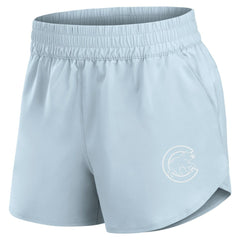 Chicago Cubs Women's Studio Woven Vibe Shorts Light Blue