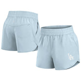 Los Angeles Dodgers Women's Studio Woven Vibe Shorts Light Blue