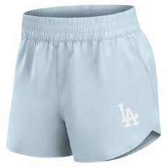 Los Angeles Dodgers Women's Studio Woven Vibe Shorts Light Blue