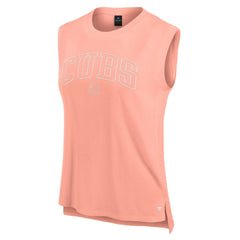Chicago Cubs Women's Studio Gym Tank Top Coral